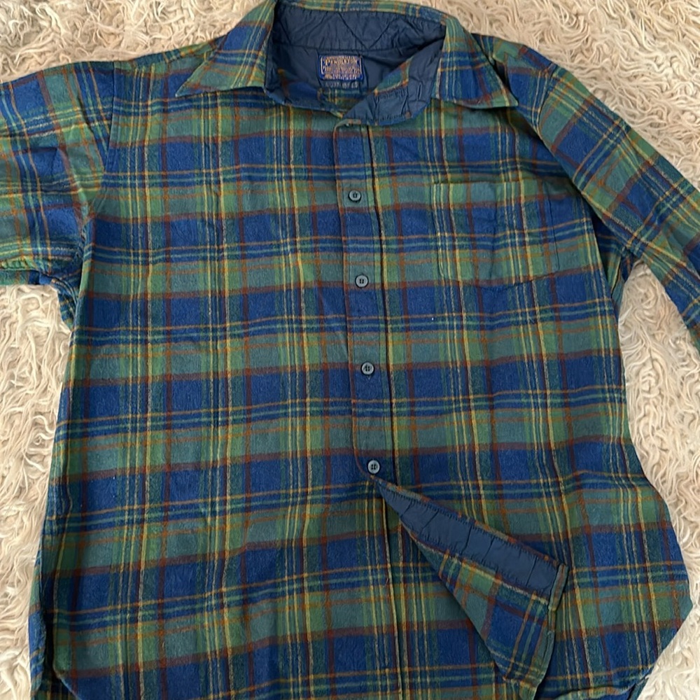 Vintage Men’s Pendleton 100% Virgin Wool Button Up